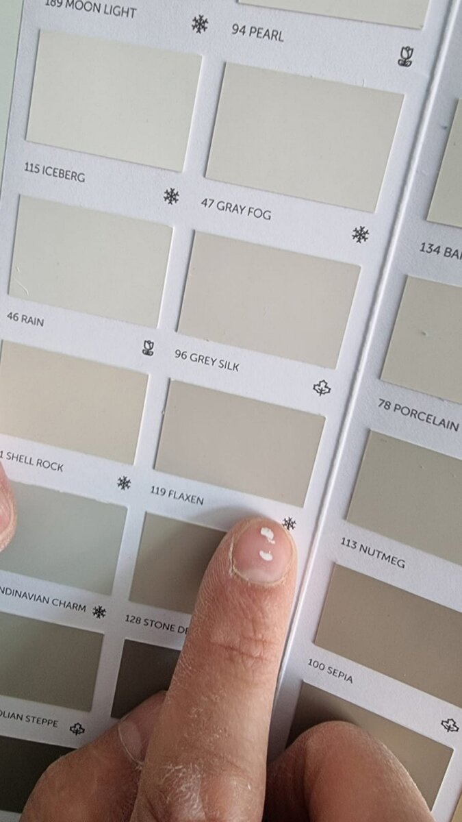 Выбранный цвет стен