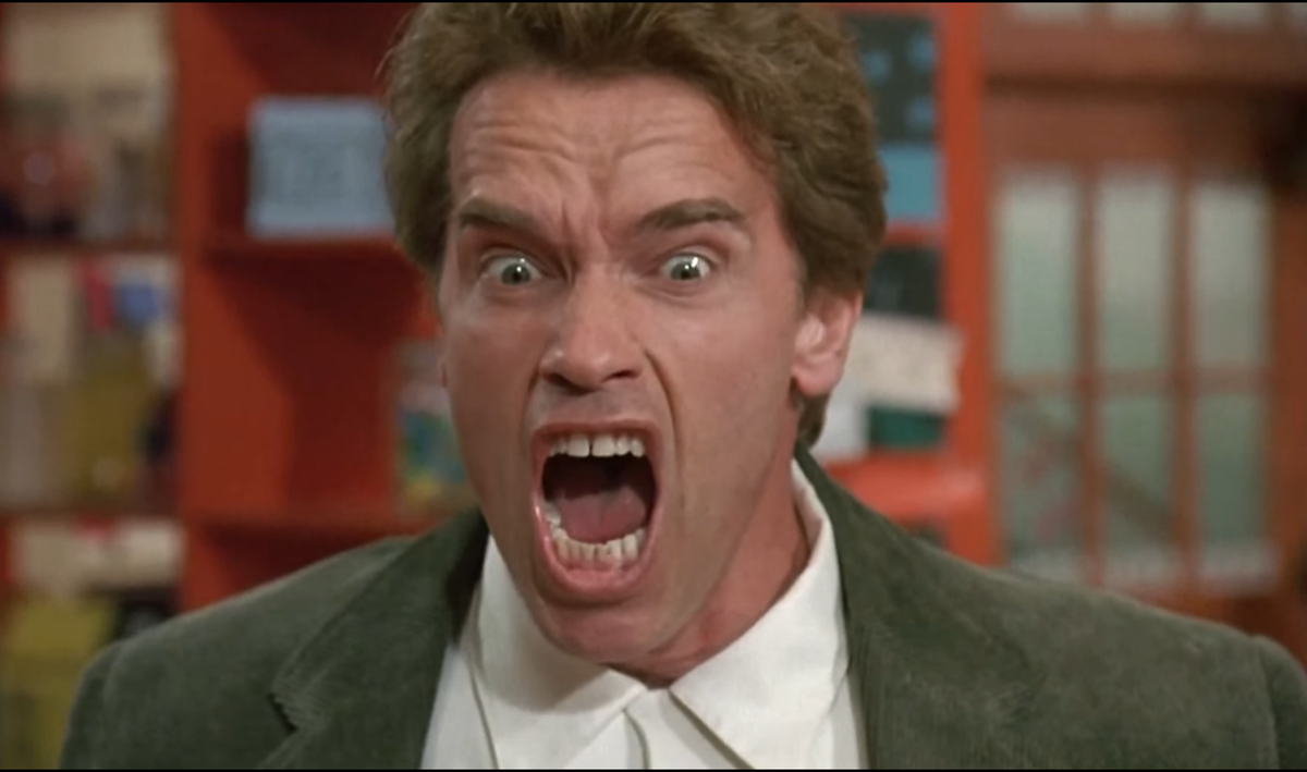 Кадр из фильма "Детсадовский полицейский"