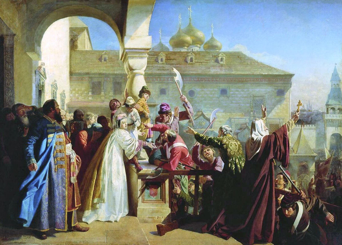 "Восстание стрельцов" картина Н.Д.Дмитриева-Оренбургского