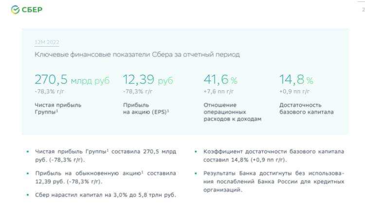 скрин с презентации сбера