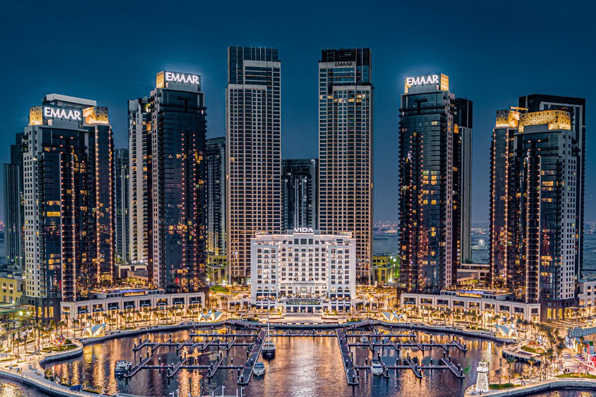 Забронировать дубай. Creek Harbour Дубая. Emaar Creek Дубай. Vida Residences, Dubai Creek Harbour. Emaar Дубай что это.