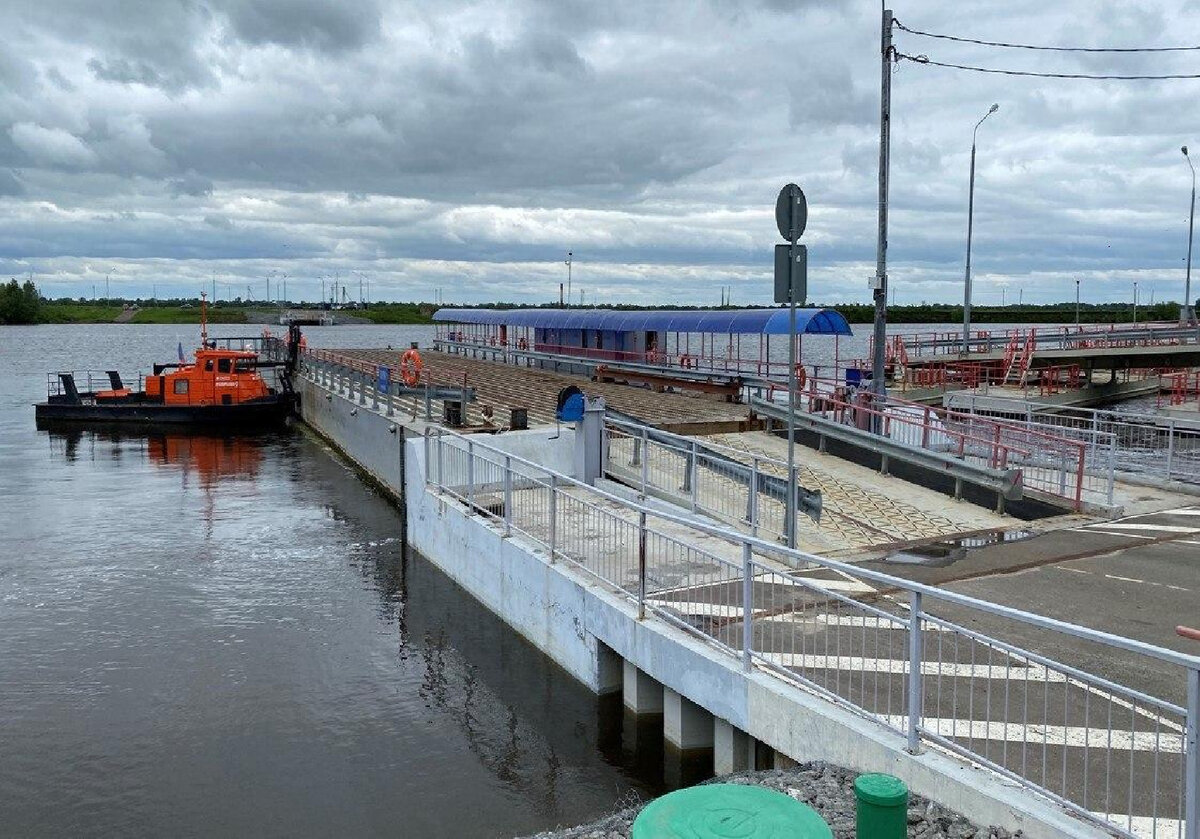 Понтонный мост в коломне