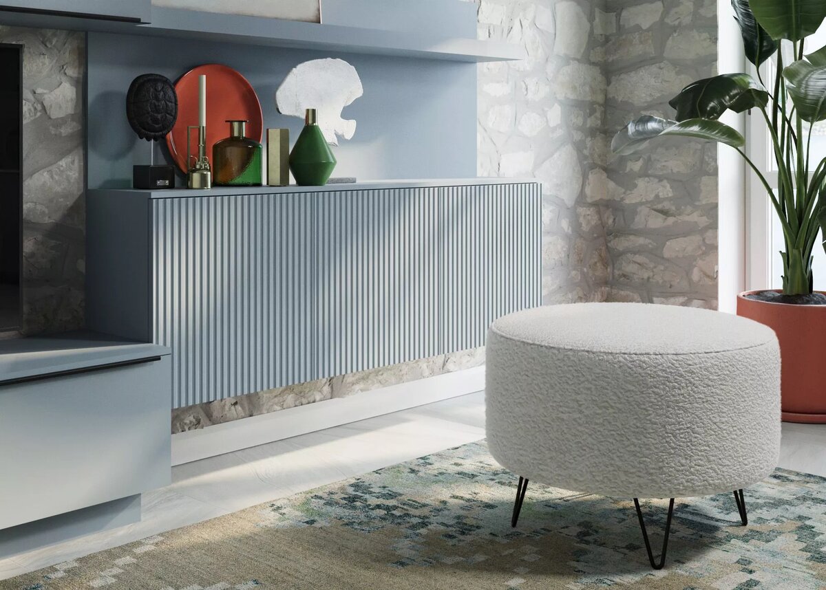 Пуф PONTE круглый на опорах (арт. 002)