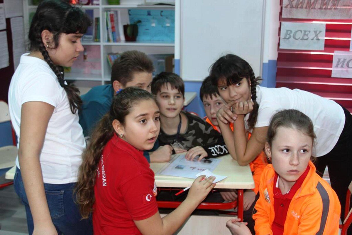 Ученики частной русской школы «Классика-М» в Алании, Турция.