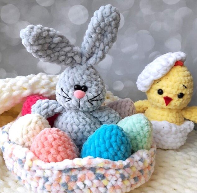 Как связать пасхальное яйцо крючком (Crochet easter egg)