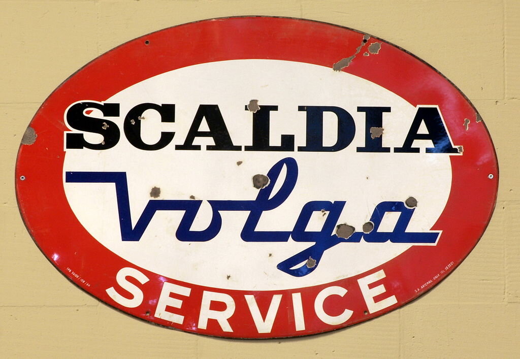    Логотип Scaldia-Volga в музее Дена Хартофа Форда.Alf van Beem, Wikipedia. CC3.0