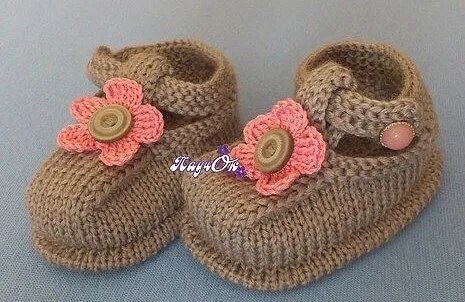 Как связать пинетки спицами