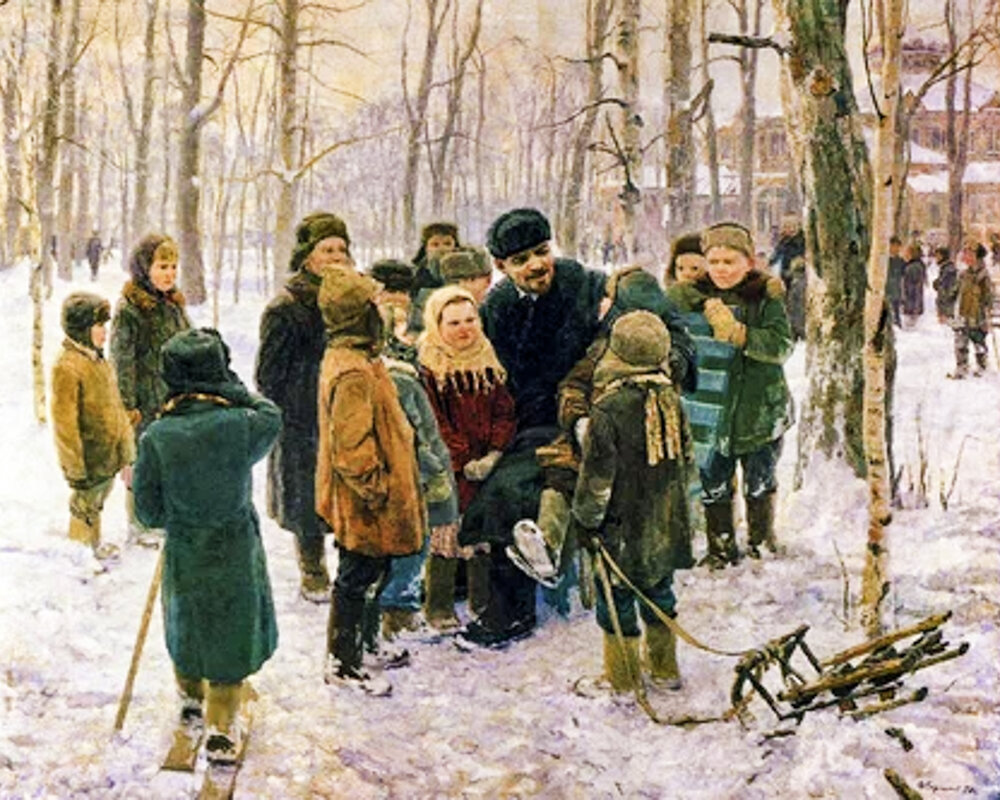 Художник Алексей Варламов "Ленин и дети"
