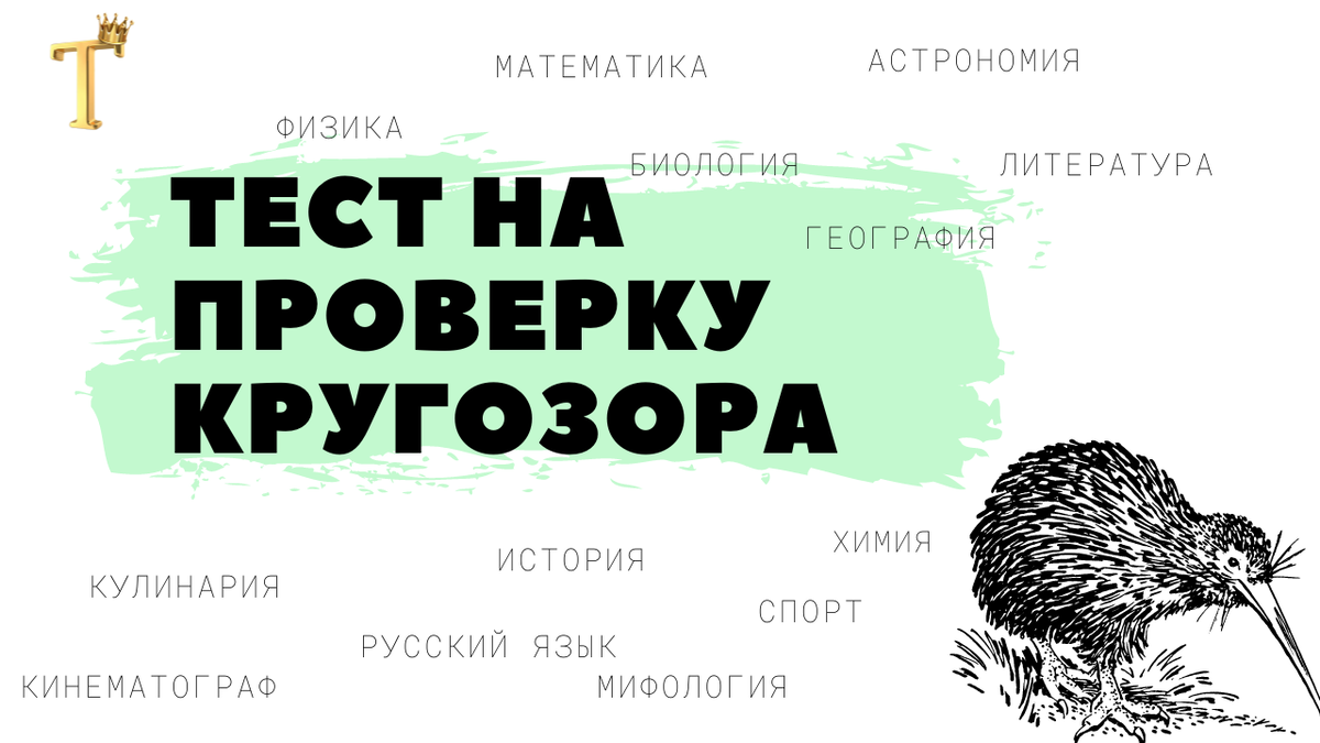 Ежедневный тест на проверку кругозора №779 (12 вопросов) |  Тесты.Перезагрузка | Дзен