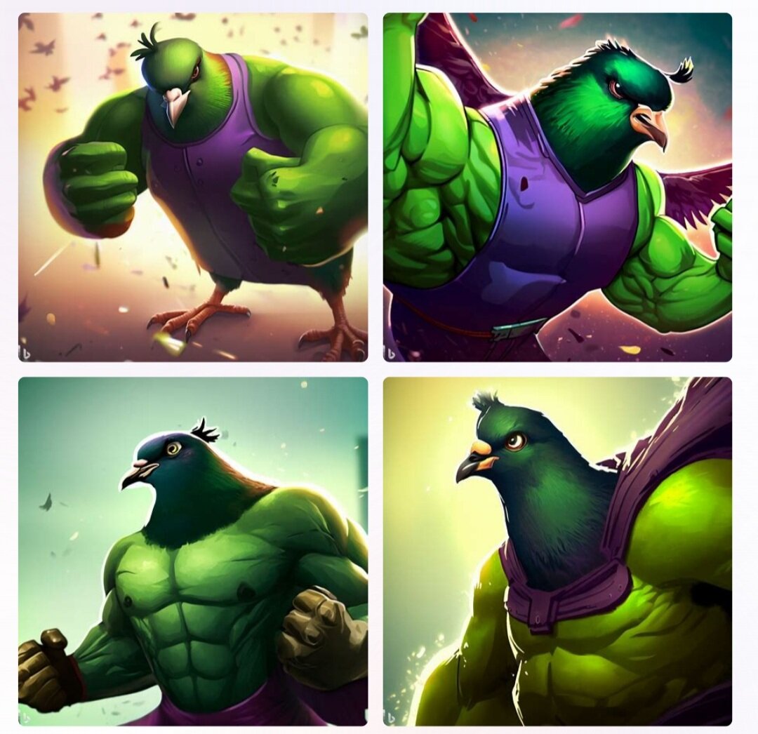 2. Голубь - HULK ?