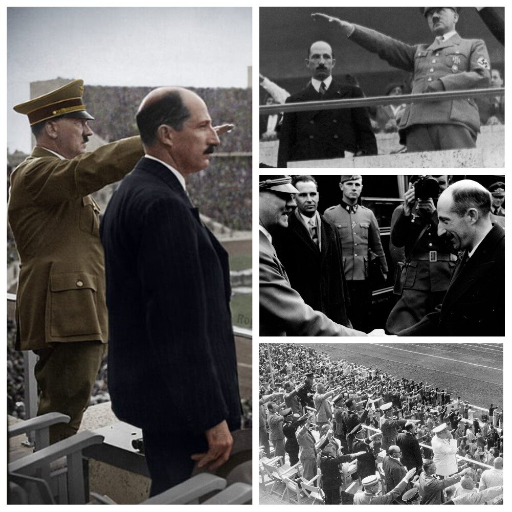 Царь и фюрер. Борис III, не салютующий вместе с толпой на трибуне.