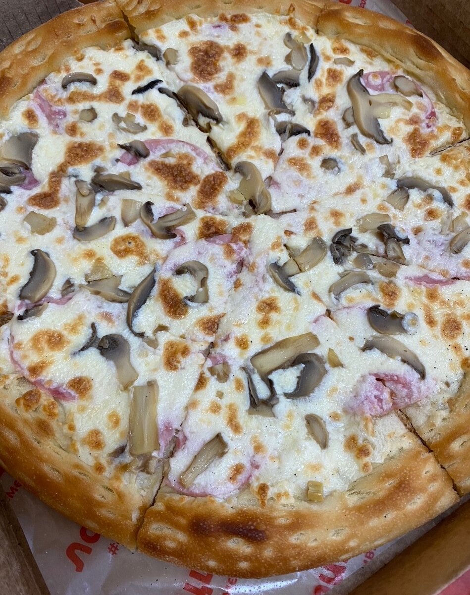 Пицца "Ветчина и грибы", доставка пиццы "Ла пицца", г. Новокузнецк.