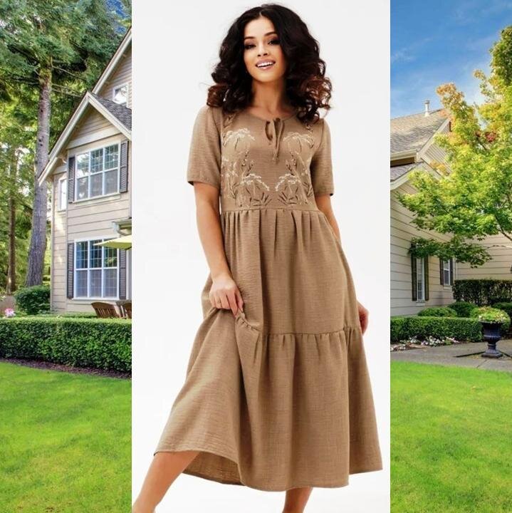 Платье А-силуэта