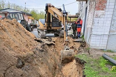    Прорыв трубопровода ХВС © Пресс-служба Министерства жилищно-коммунального хозяйства Московской области