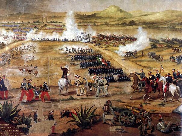 Сражение при Пуэбло, 5 мая 1862 года. Неизвестный художник