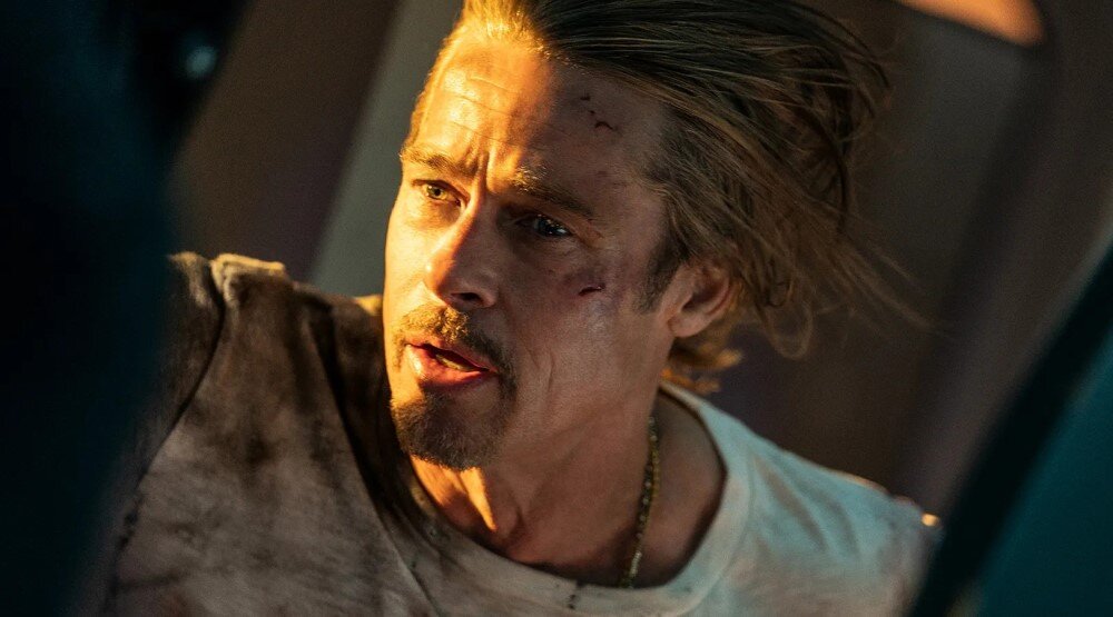     Брэд Питт, кадр из фильма «Быстрее пули» (2022)