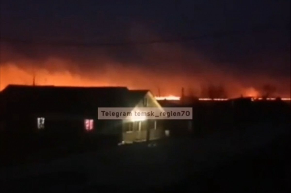    В посёлке Каргасок Томской области начались ландшафтные пожары