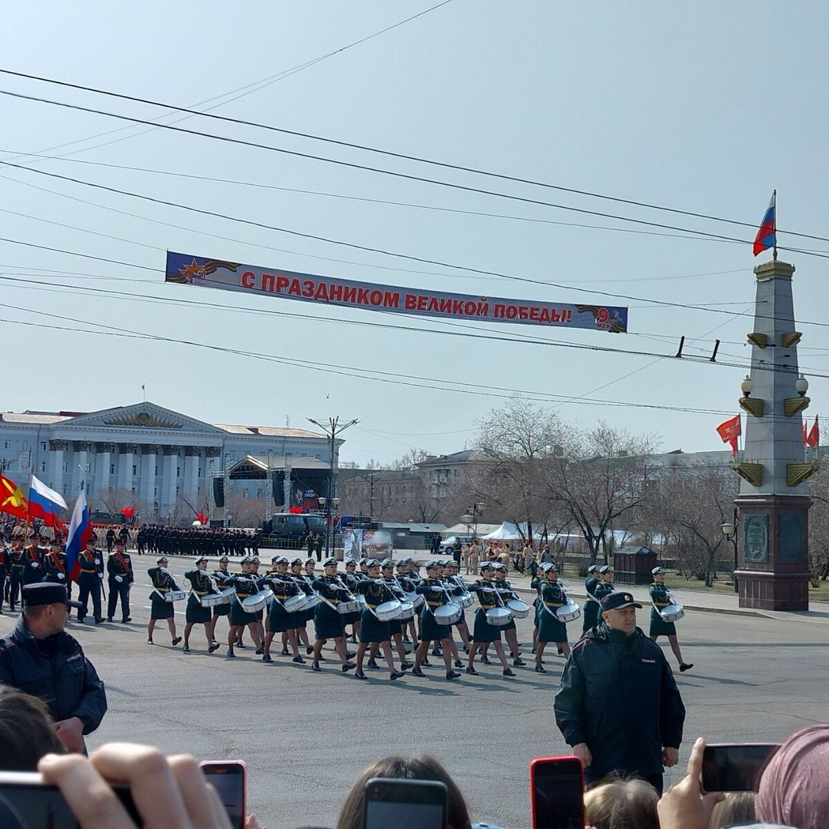 Прямая трансляция 9 мая санкт петербург. Парад в Чите 2023.