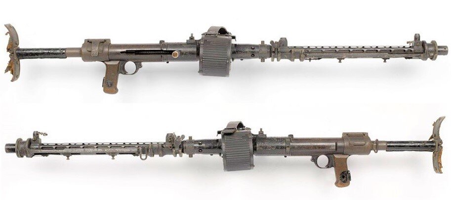 Пулемет MG 15 в наземном исполнении (со сложенными сошками).
