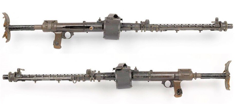 Пулемет MG 15 в "наземном" исполнении (со сложенными сошками).