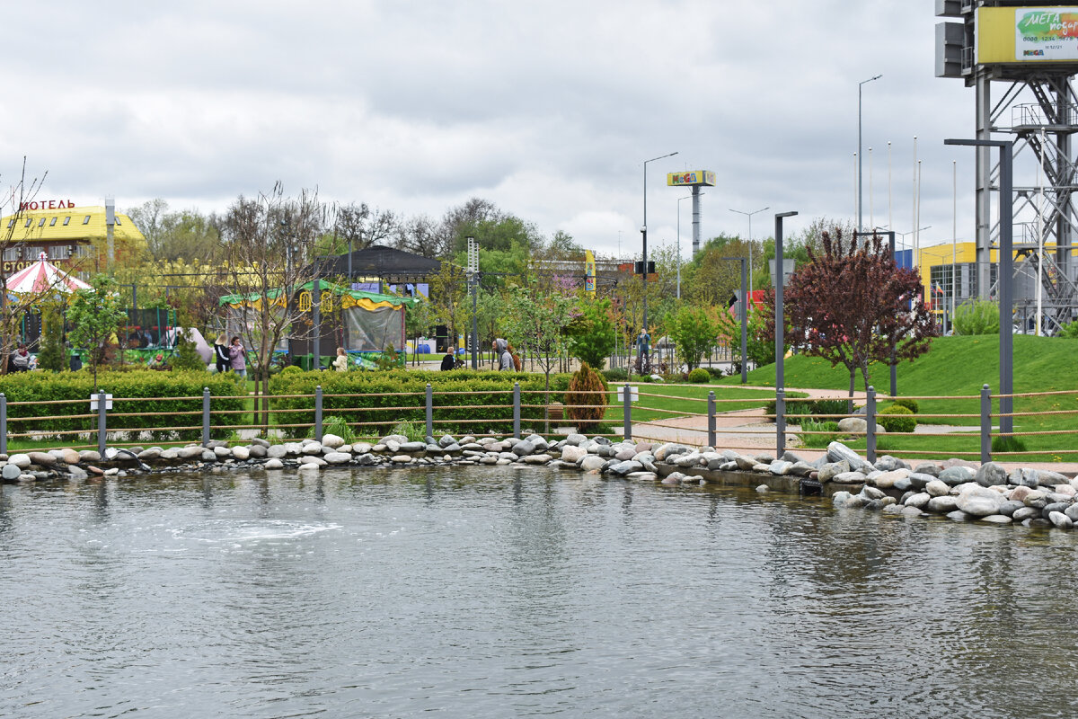 Вид на центральную часть парка