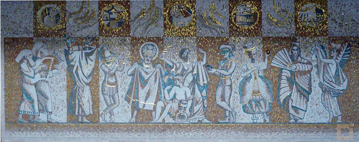 Мозаичное панно "Театры мира"