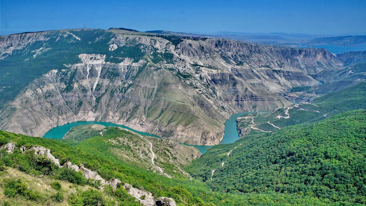 Сулакский каньон, вид от КФХ Родник