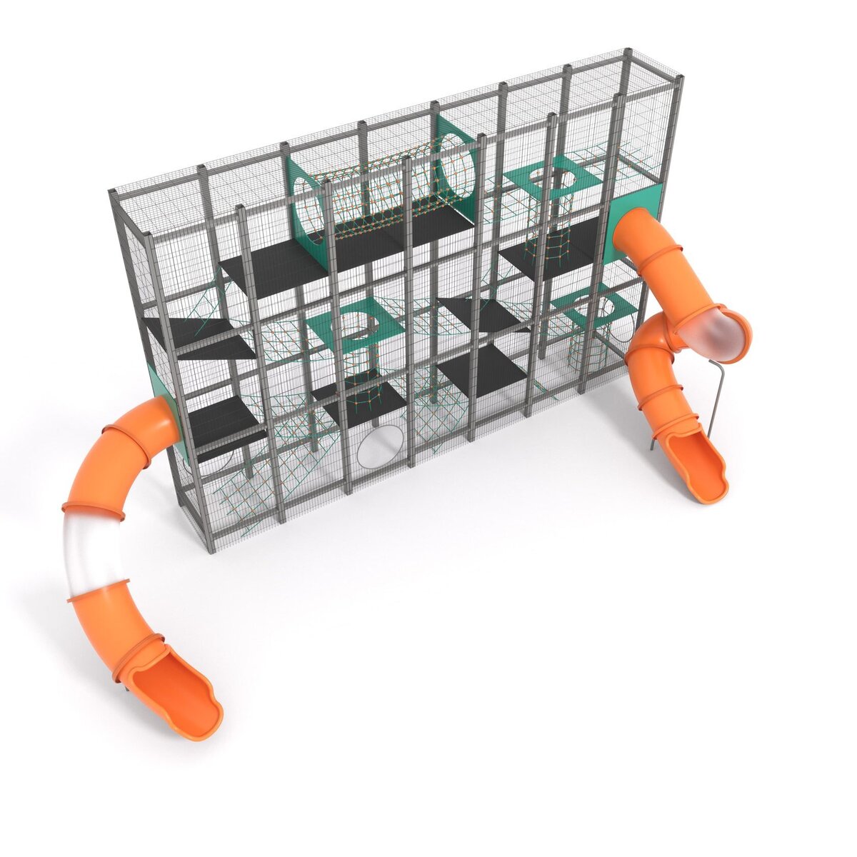 3d-визуализация детской площадки Шелби Кубикс