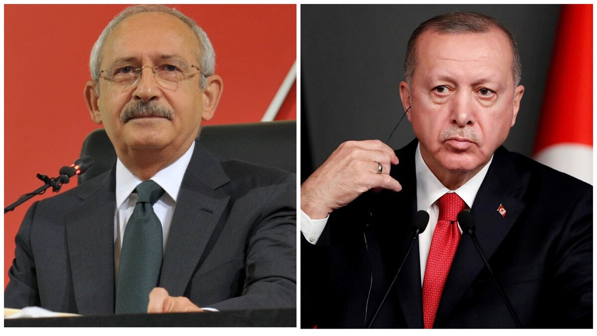 Кемаль Кылычдароглу и Реджепа Тайип Эрдоган.
