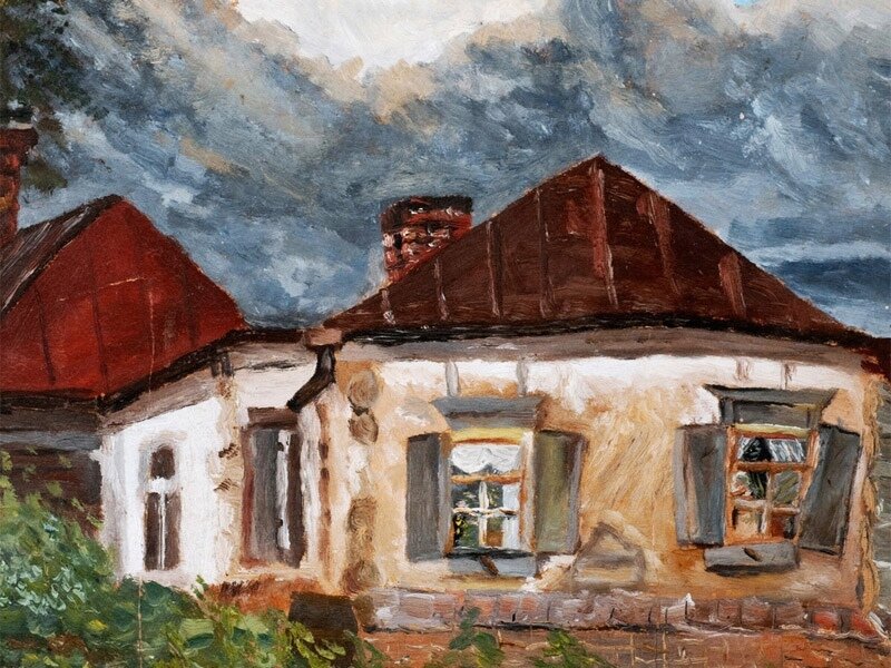 А. Дейнека "Родной дом", 1914 год.