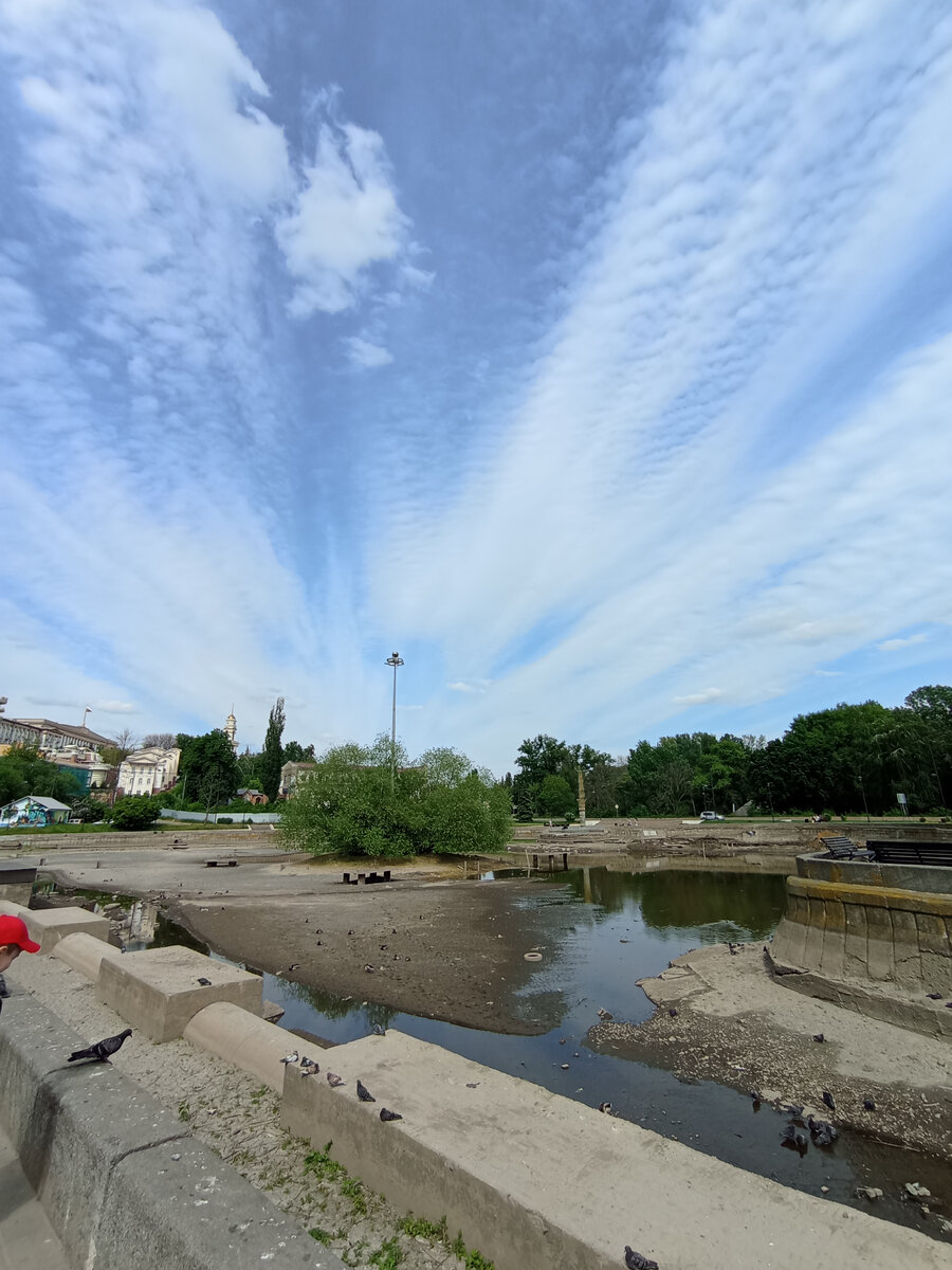 Отсутствие воды в Комсомольском пруду несколько расстроило. 