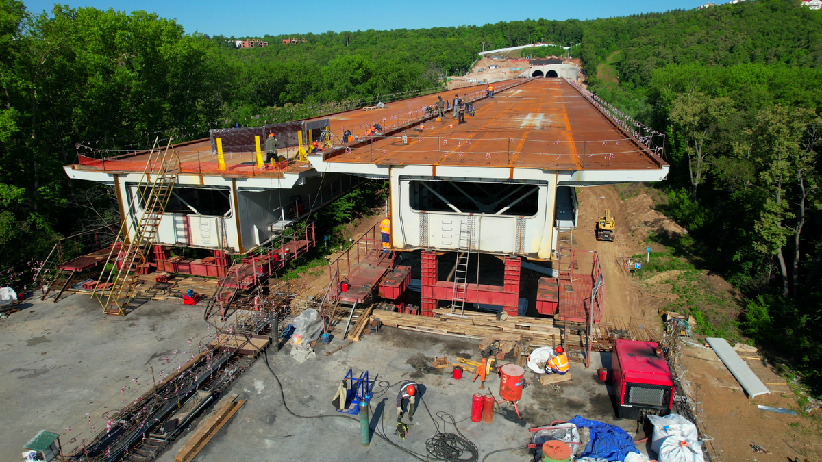 Восточный выезд из Уфы на Федеральную трассу М-5 Урал в Башкирии