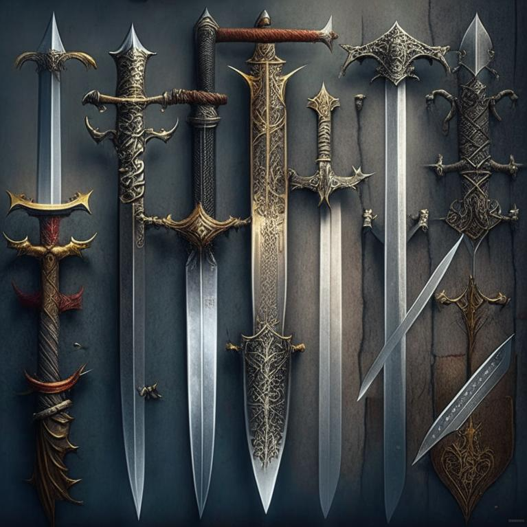 коллекция старинных мечей