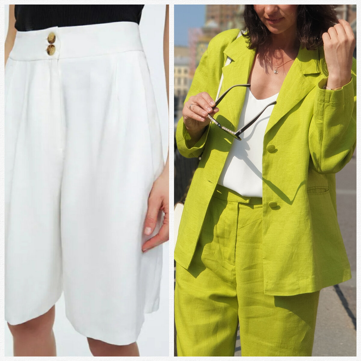 Шорты Зарина, жакет изо льна Voishe.