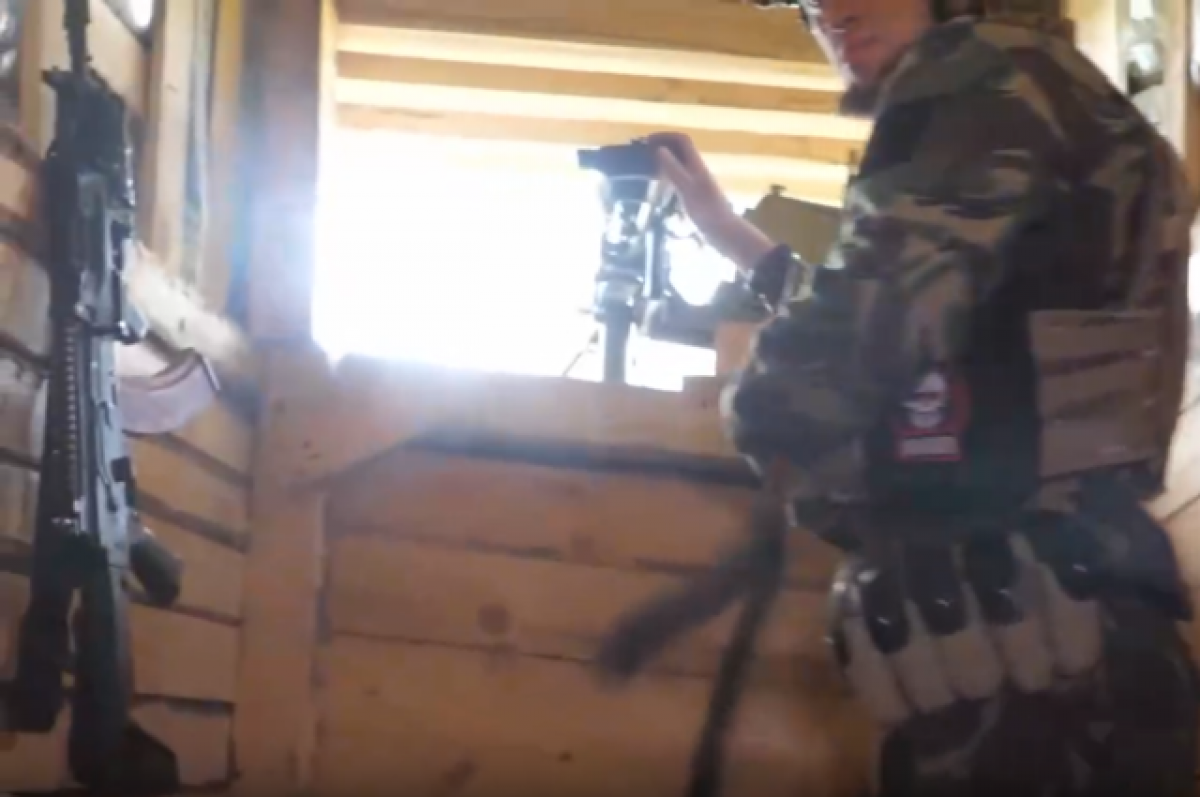    Бойцы батальона «Запад-Ахмат» организовали целый лабиринт из укреппозиций