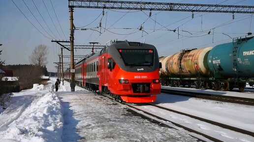 Электропоезд ЭП3Д-0085. Покатушки от Депо до Зудилово+ЭДТ. Первый рейс!