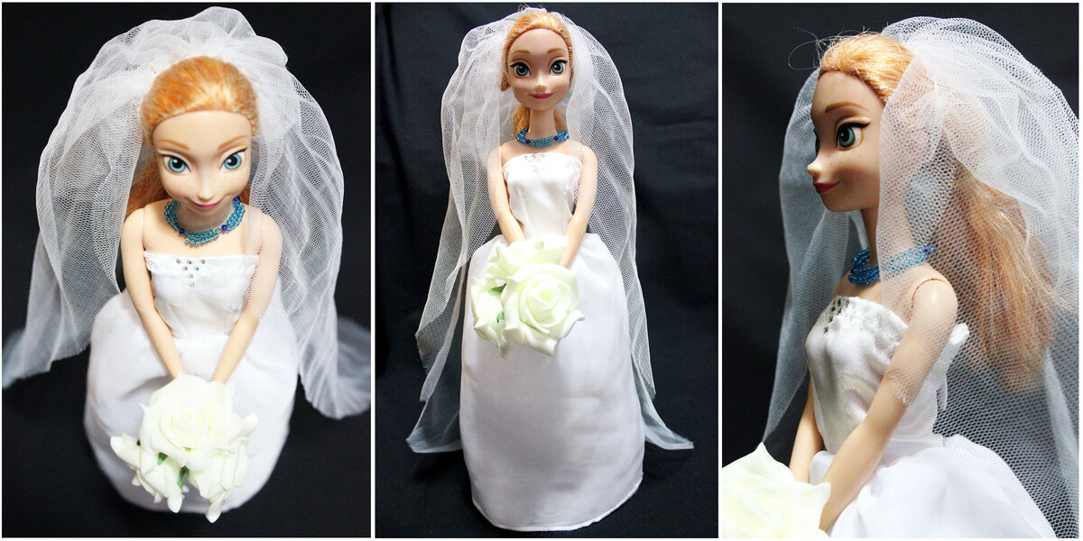 Шьем свадебное платье для куклы
