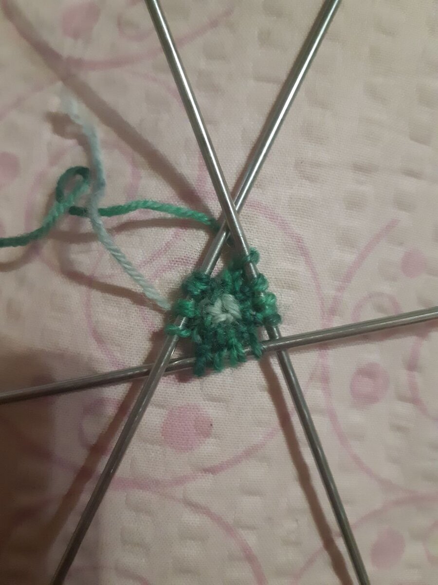 Начало носков с мыска