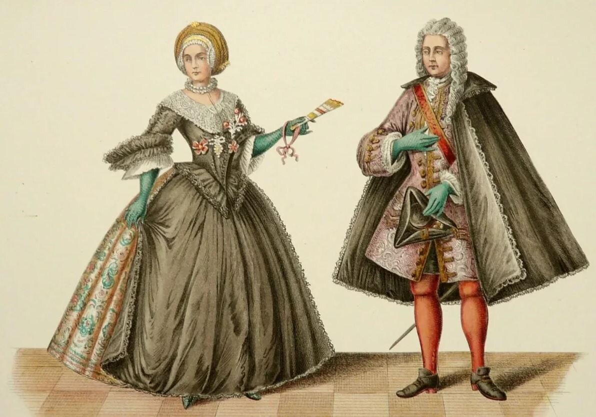 Мода 17 век Европа