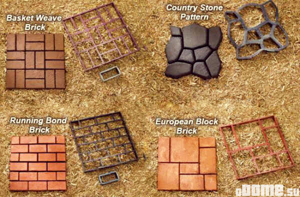 Как из битого кирпича выложить садовую дорожку?