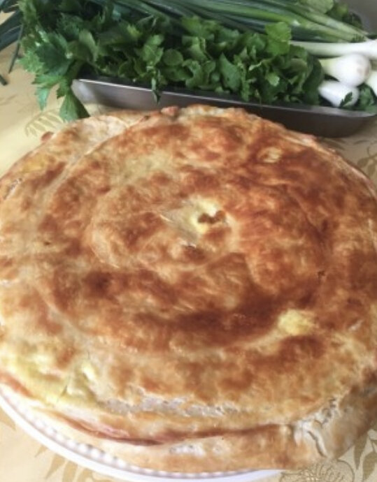 Хачапури из домашнего слоеное теста
