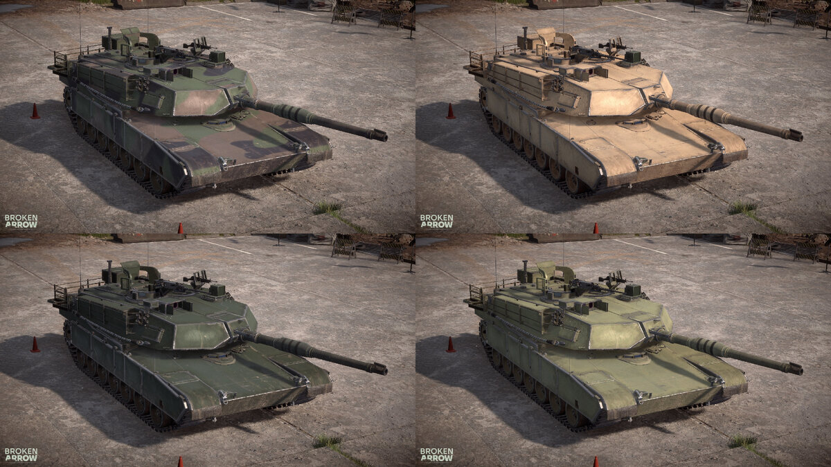 Пример различных типов камуфляжа