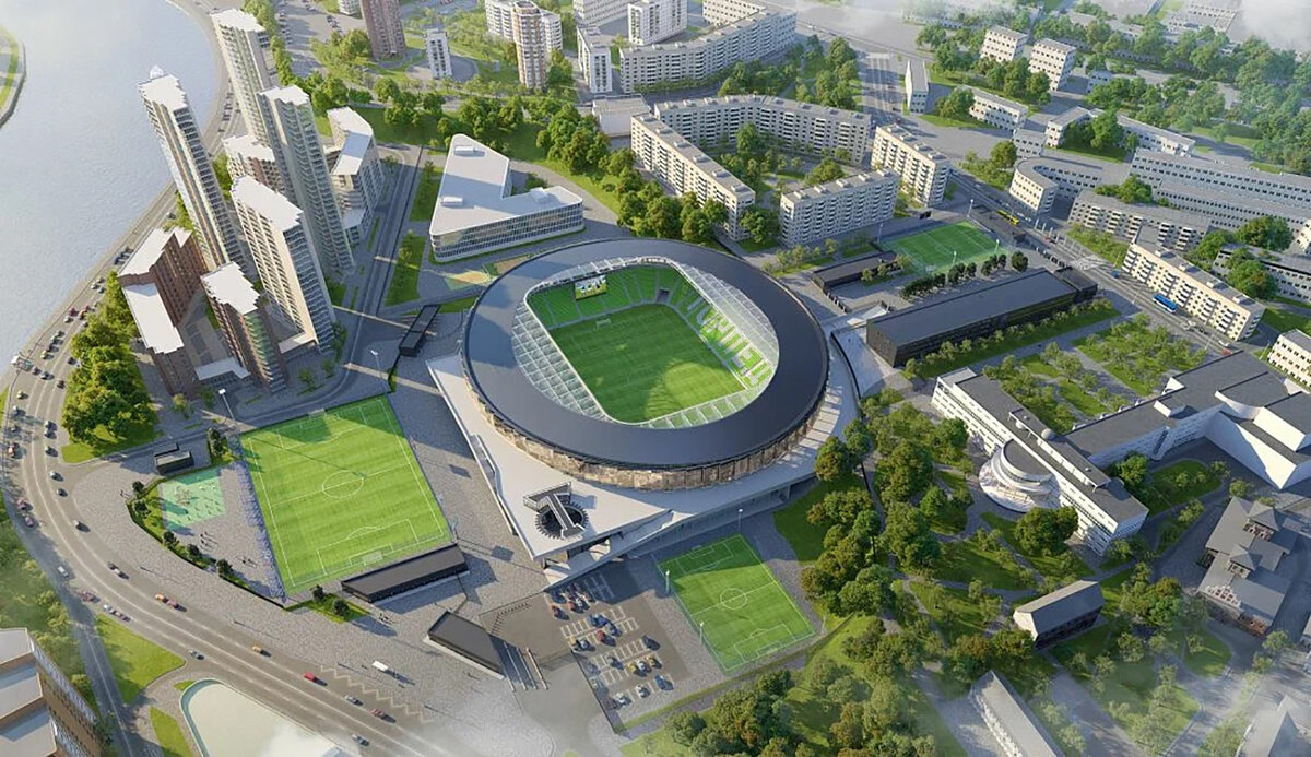 Квартиры в виде футбольного стадиона