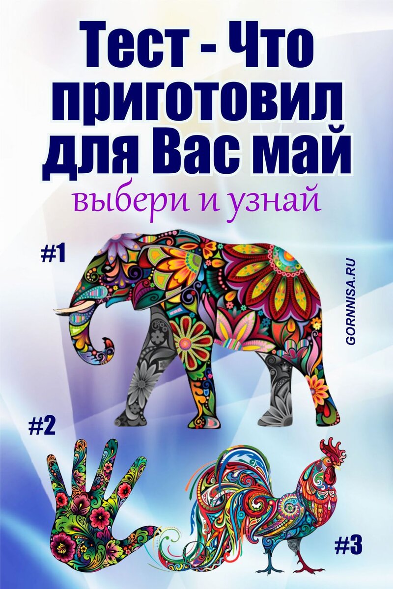    Тест — Что приготовил для Вас май Pavlov A