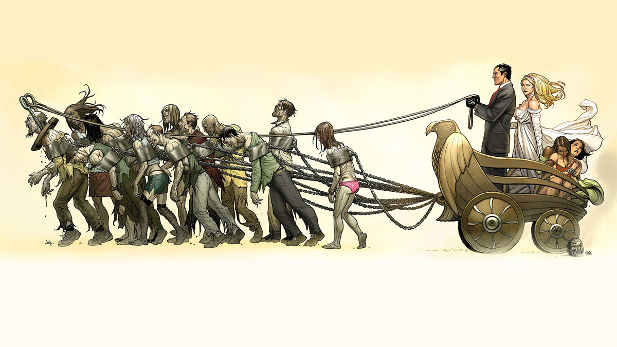 Мировое правительство арт. Рабство будущего. Рабство будущего. Человек запряженный в повозку. Рабы в средневековье.