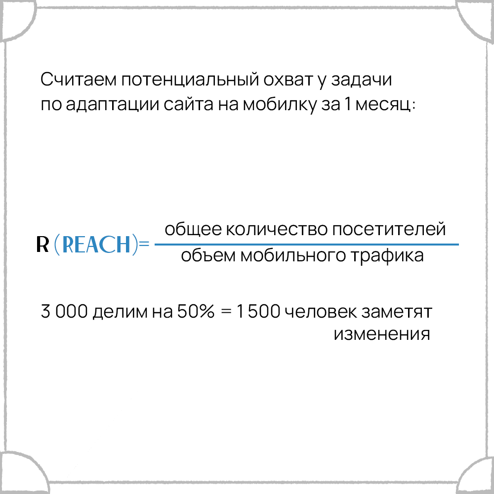 Приоритизация по RICE: максимум результата при минимальных вложениях |  Журнал «По ходу разберёмся» | Дзен