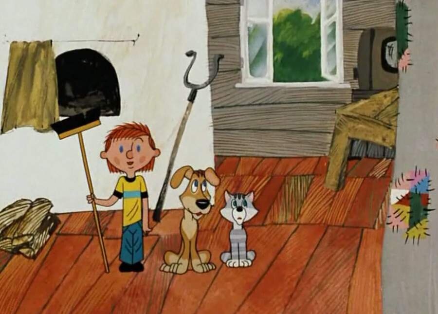 Кадр из мультфильма "Дядя Фёдор, пёс и кот. 