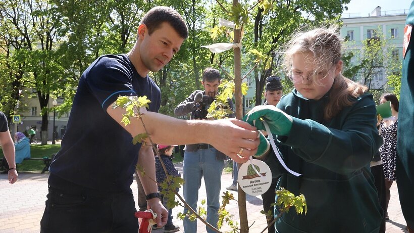    Акция "Лес Победы" в Балашихе © Страница «Администрация г.о. Балашиха» во «ВКонтакте»
