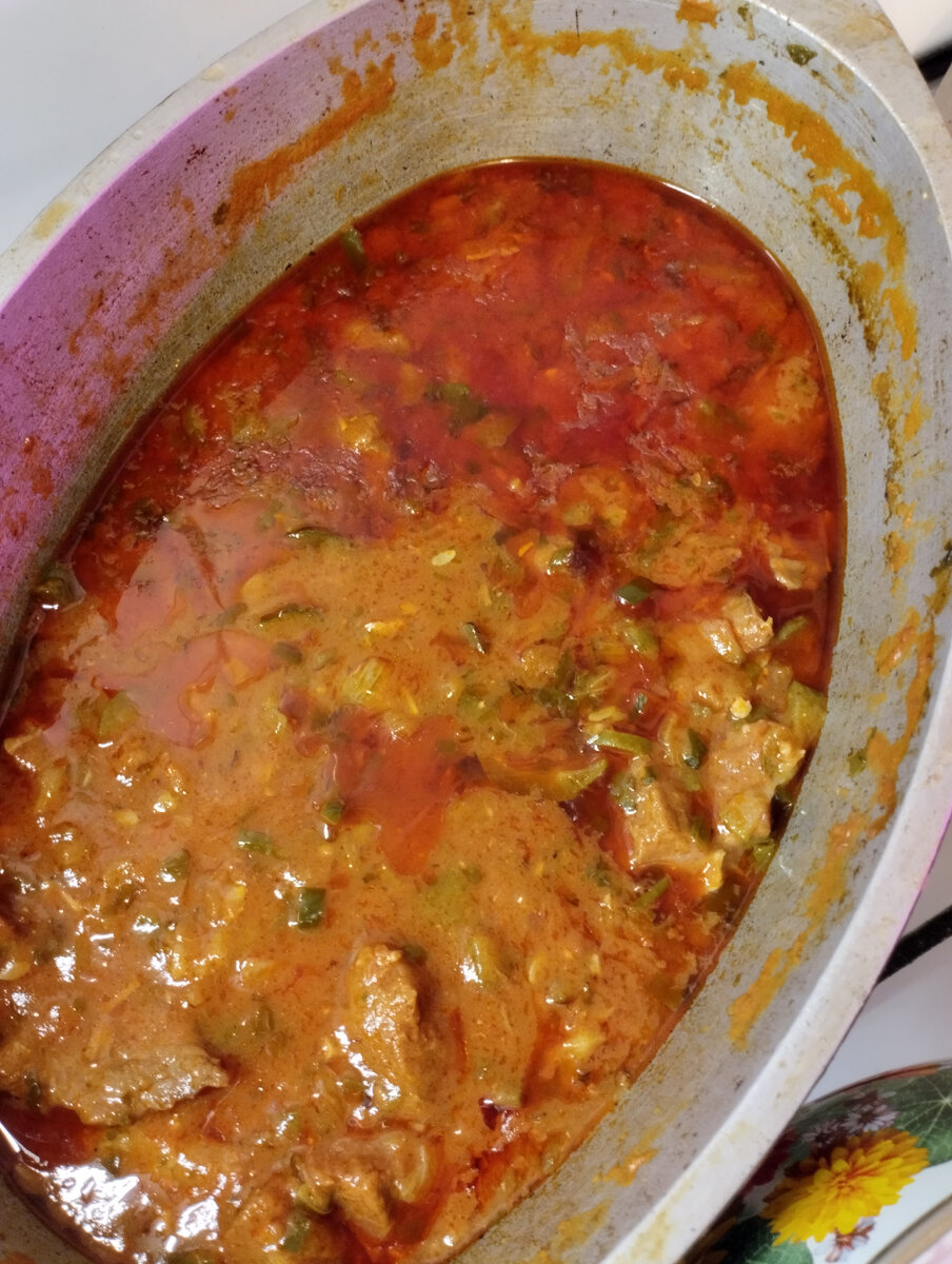 Азу из говядины и соленых огурцов