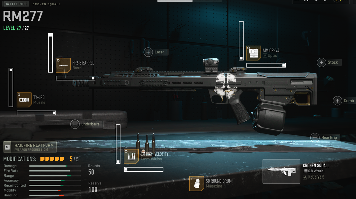 Мета и самый лучший ган в игре на данный момент, но контролить не так легко. Если не справляетесь, лучше заменить на HK33 \ Lachmann-556 (сборка ниже)